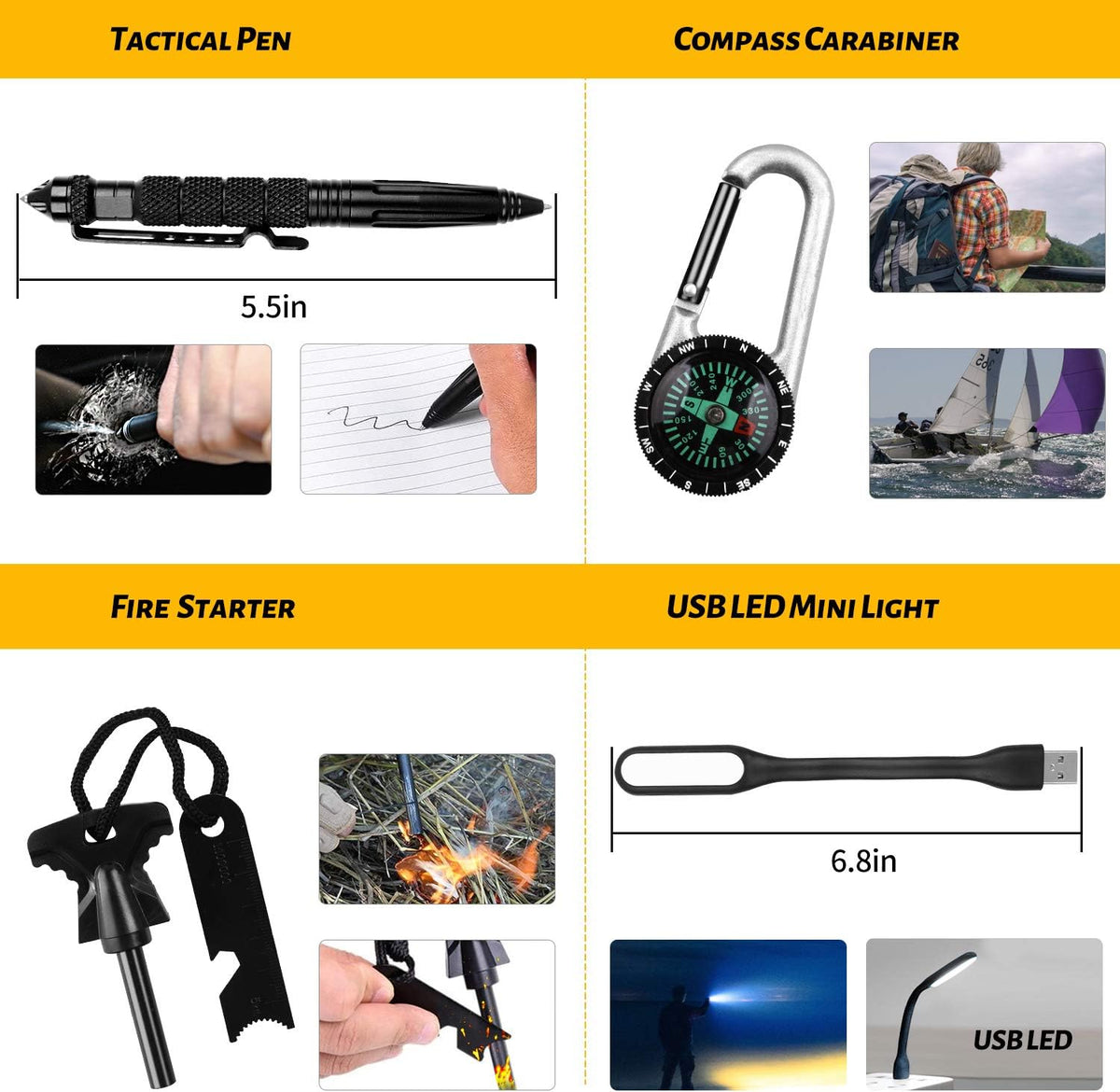 72-Hour Survival Kit (60 in 1)