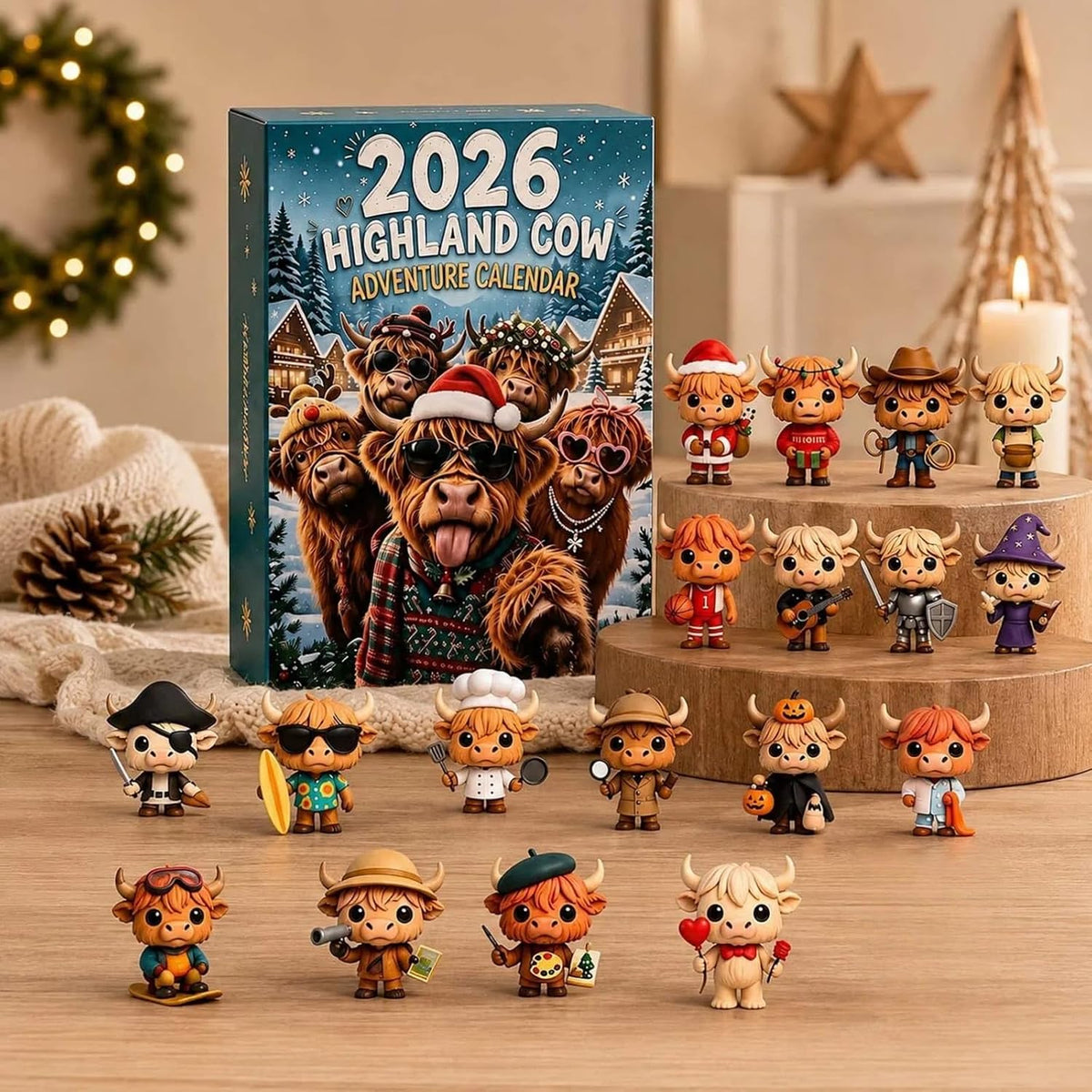 HIGHLAND COW ADVENT CALENDAR 2026