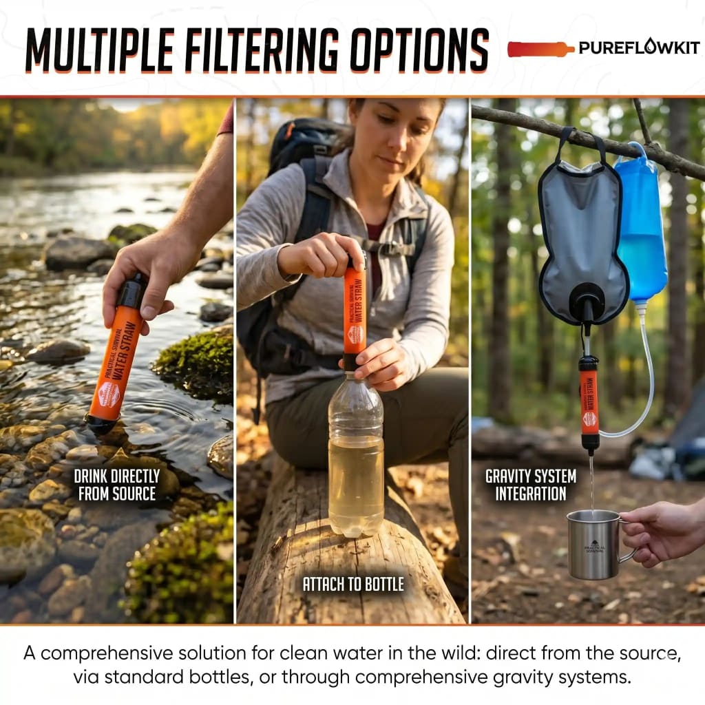 Emergency Water Filter Straw