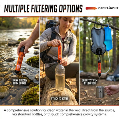 Emergency Water Filter Straw