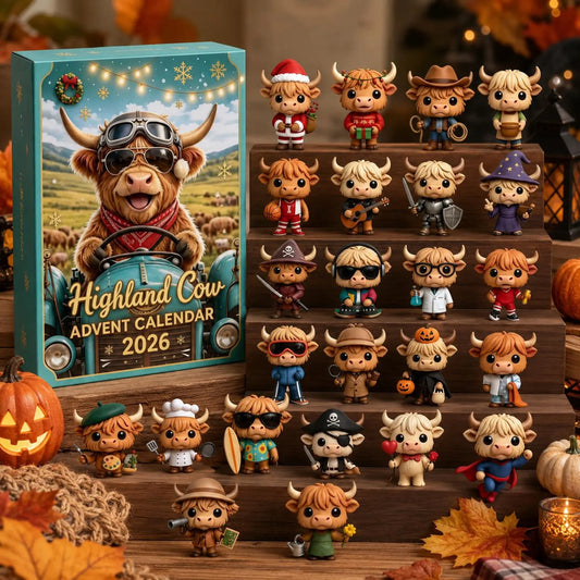HIGHLAND COW COLLECTIBLE FIGURE ADVENR CALENDAR 2026